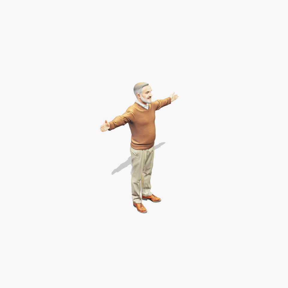 Warm Sweater Grandpa model pack